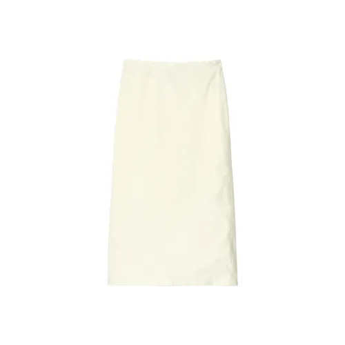 COS Повседневный Длинный Юбка Женская Кремово-Желтая