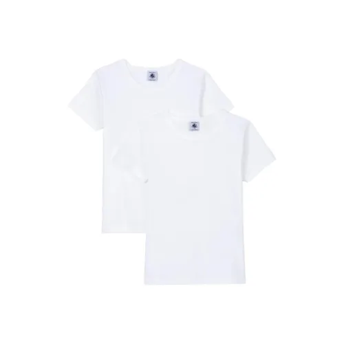 PETIT BATEAU Набор из 2 шт Белый Предшкольные рубашки T