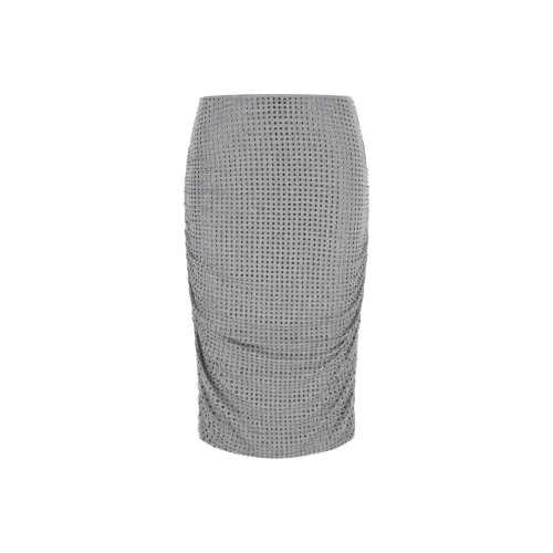 PINKO Повседневный Длинный Юбка Женская Серого цвета