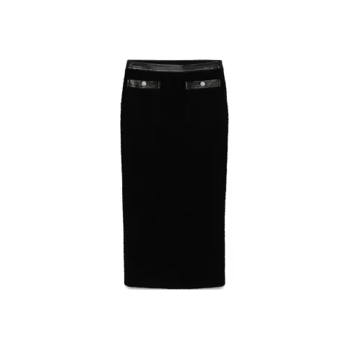 NANUSHKA FW24 Повседневная длинная юбка женская черная