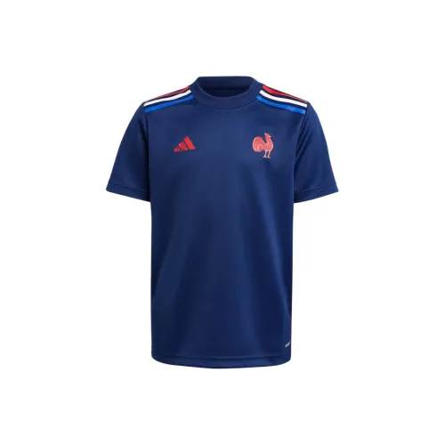 Adidas RUGBYAEROREADY T Рубашка FW24 Темно-синий Детский