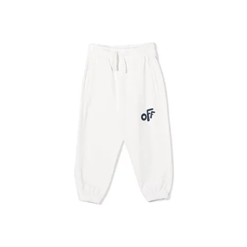 Off Белый FW21 Белый Kids Вязаные Тренировочные брюки