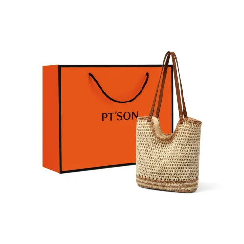 PT'SON Ткань Тоут Сумка Сумка через плечо Большая Женская Экрю