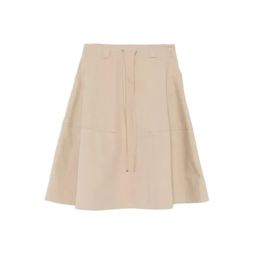 MOSCHINO SS25 Повседневный Длинный Юбка Женские Бежевый