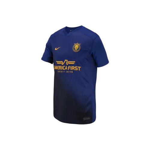 nike Utah Royals 2024 Stadium Вторичный T-Рубашка Синий Детский