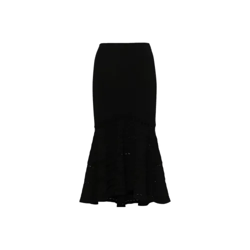 VICTORIA BECKHAM Повседневный Длинный Юбка Женские Черный