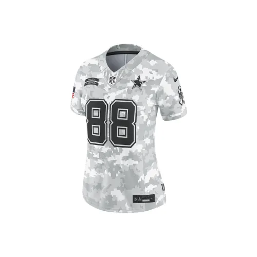 nike Dri FitNFL FW24 CeeDee Lamb Ограниченный Регби Джерси Женские Серый Белый