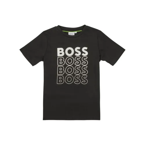 HUGO BOSS Черные Детские Рубашки T