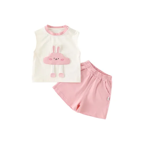 XiaoJinBu Повседневная спортивная одежда Розовый Infant и Toddler