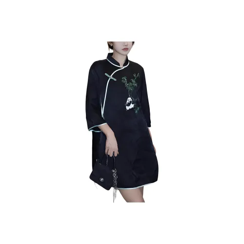 MUKZIN SS24 Чонсам Женский Черный