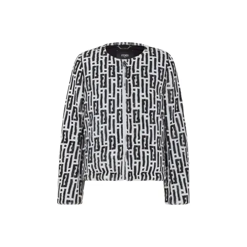 FENDI Velvet Feel Пальто Женское Многоцветное