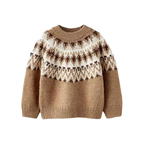 ZARA Свитер FW23 Коричневый Для малышей и детей дошкольного возраста