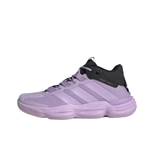 Adidas COURT STABIL Противоскользящие Устойчивые к истиранию MID Топ Кроссовки для тренировок Женские Розовый Черный