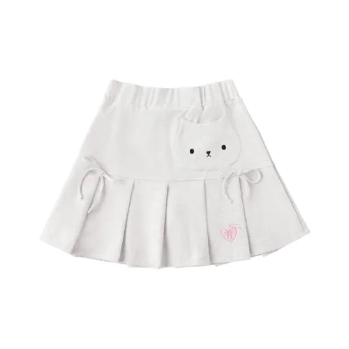 LAMLICKA Повседневные короткие юбки Женские Белый Фотиния Серый