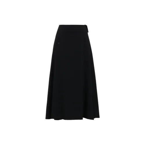 Yohji Yamamoto Femme SS25 Повседневный Длинный Юбка Женские Черный