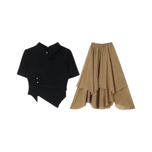 PUREIDOL Комплект с юбкой Женские Черный