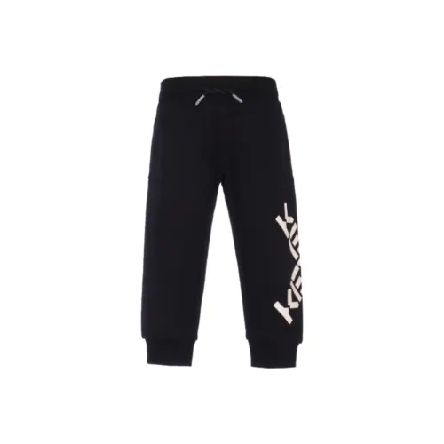 Детские KENZO Вязаные Спортивные Штаны FW22 Черные