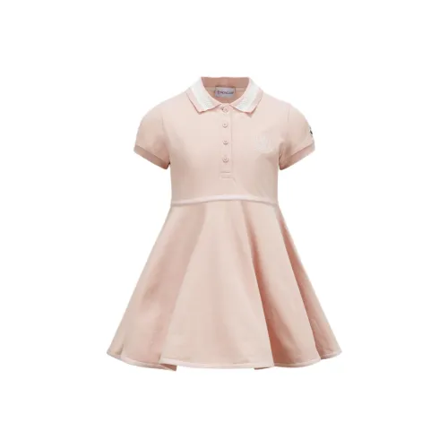 Moncler Детское платье розовое для малышей