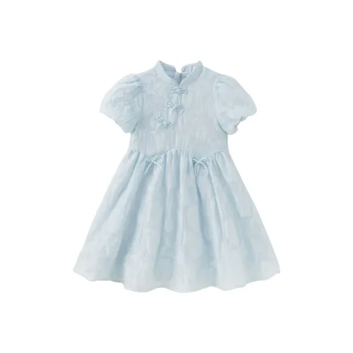 DAVE BELLA Платье из серии From The Eastern Series Светло-синий Детский