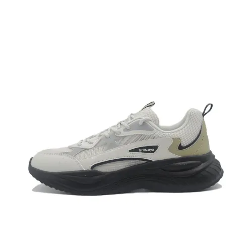 361° Slip Резистентный и Дышащий Низкий Топ Повседневный Мужской Белый Черный