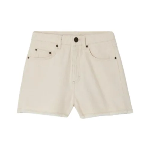 AMERICAN VINTAGE A.M FW24 SHORT FEMME TINEBOROW Джинсовые шорты Женские Бежевый