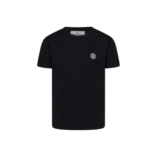 STONE ISLAND T-рубашка черная детская