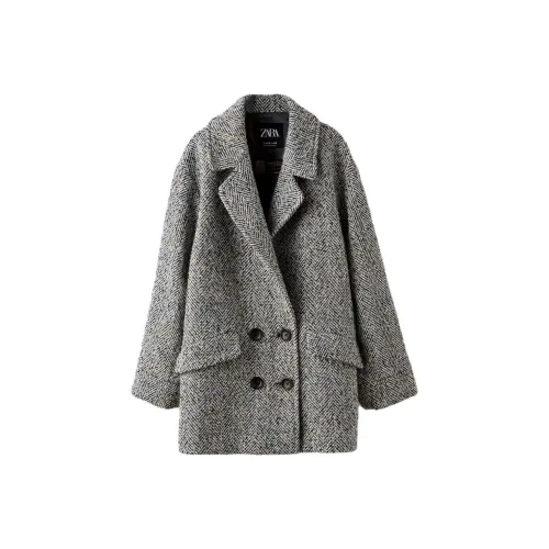 ZARA Стандартное издание Пальто Весна-осень Детский Серый