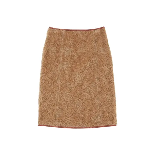 Loro Piana Pine Nuts Женские Повседневные Длинные Юбки
