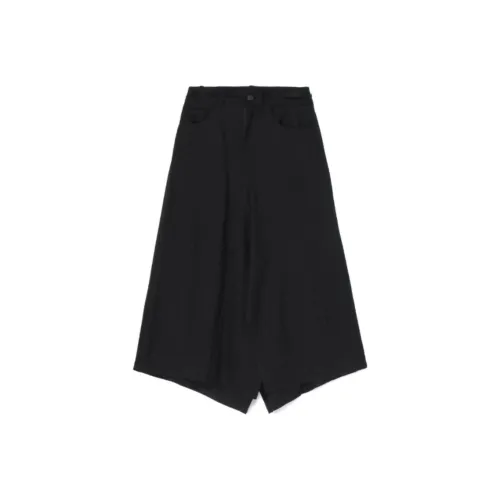 Yohji Yamamoto Черные Женские Повседневные Длинные Юбки