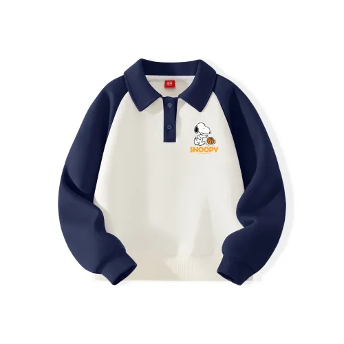 SNOOPY Толстовка Синяя Белая Детская