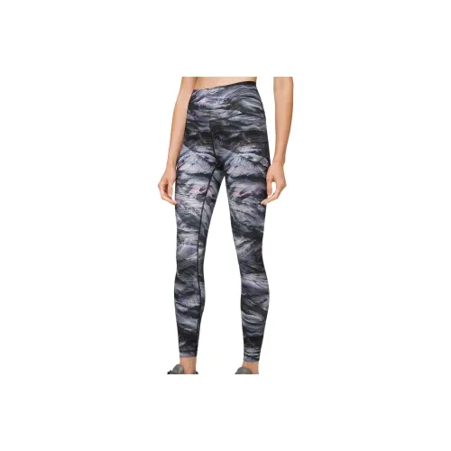 lululemon Wunder Under Спортивные брюки Женские Смешанный цвет Граффити