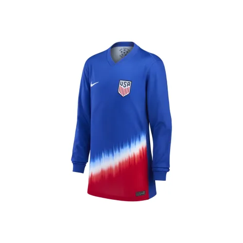 nike USA Soccer Team Olympic Series T-Shirt Old Royal Color White White Teenagers