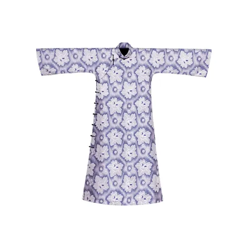 YICHENGFENGXU Чунсам Женский Синий Фиолетовый