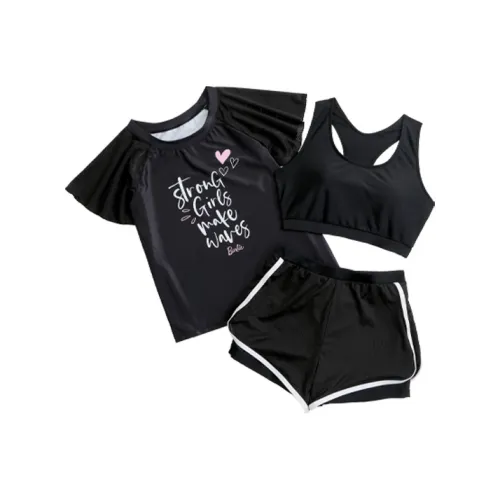 Барби Двухкомпонентный Купальник Женский Черный