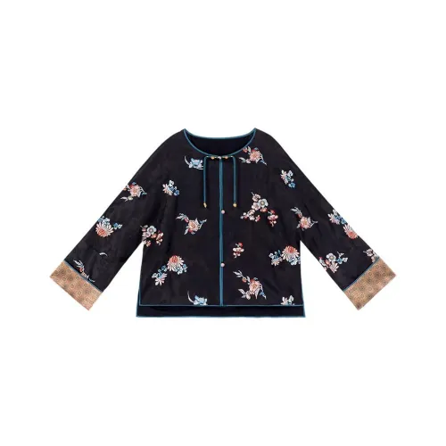 YICHENGFENGXU Ханьфу Женские Черный