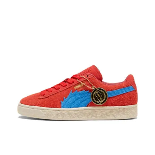 PUMA Suede Скейтборд Кроссовки Низкие Красный Синий Мужские