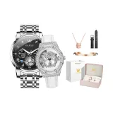 Глубокий черный + Белая кожа Натуральный белый Бабочка