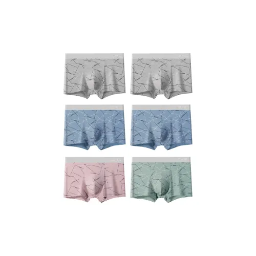 H YXIANG Мужское нижнее белье 6 штук в упаковке