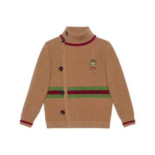 GUCCI Коричневый Kids Свитеры
