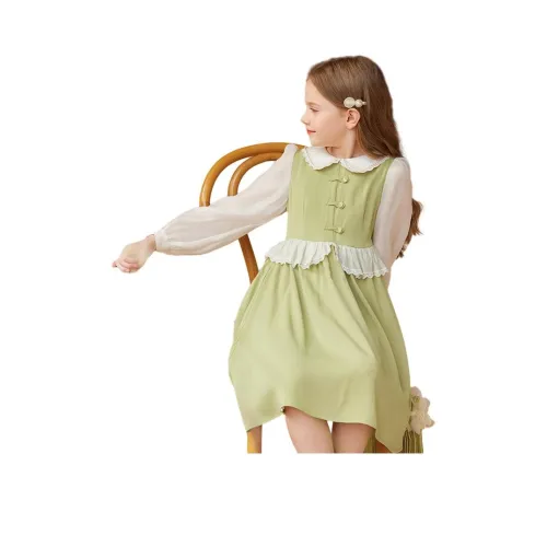 Hungry Dogs Детское платье зеленого цвета