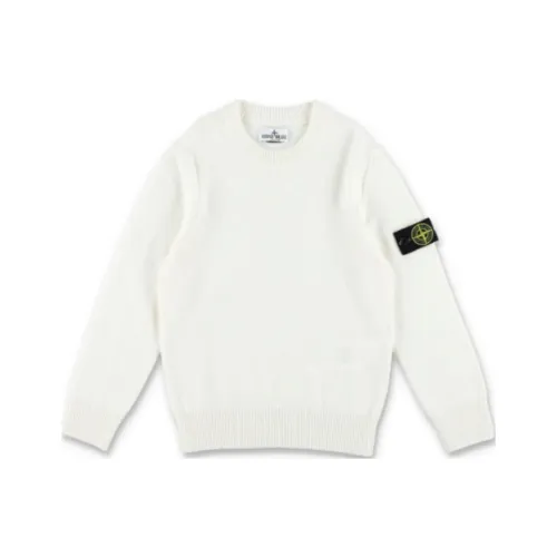 STONE ISLAND Белый Kids Свитеры