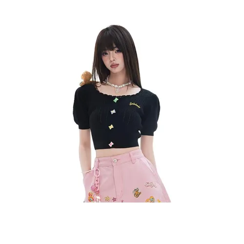 LALABOBO Фонарик на рукаве T-рубашка Женская