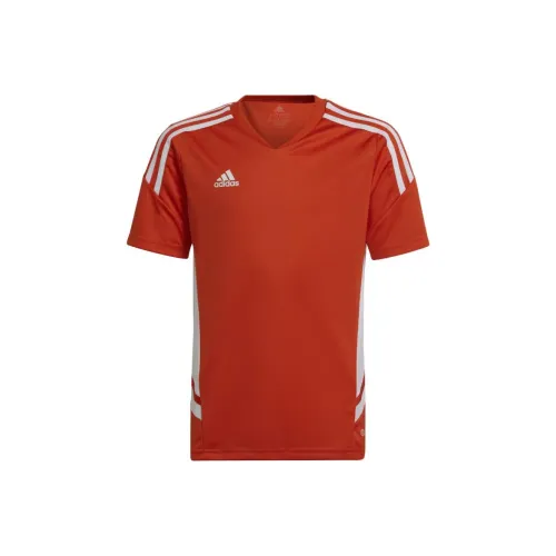 Adidas CONDIVO 22 Джерси T Рубашка Команда Апельсин Подростки