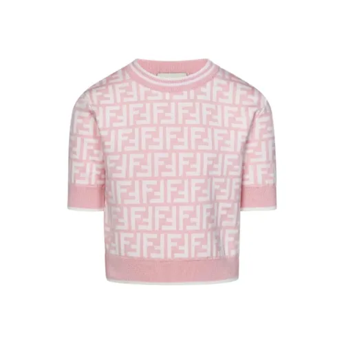 FENDI Розовый Kids Свитеры