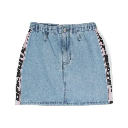 Off Белый и синий цвет Kids Юбки