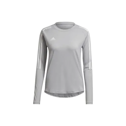 Adidas HILO Бадминтон Джерси Женские Команда Светло-Серый