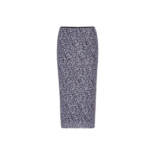 Rotate Midi Длина Фиолетовый С принтом Юбка-карандаш Повседневный Длинный Юбка Женская Светло-фиолетовый