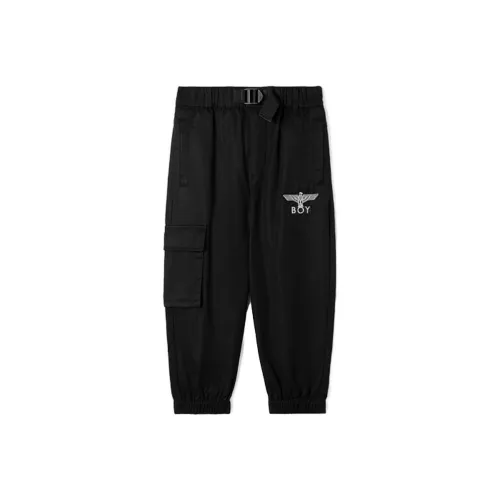 BOY JUNIOR Детские Вязаные Тренировочные Штаны Черные