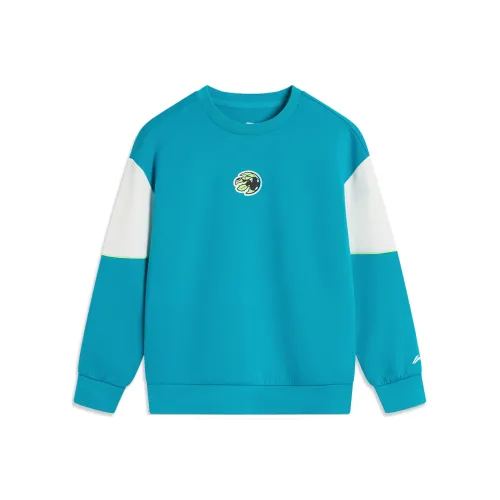 LINING YOUNG Толстовка Zhuo Луна Циановый Подростки