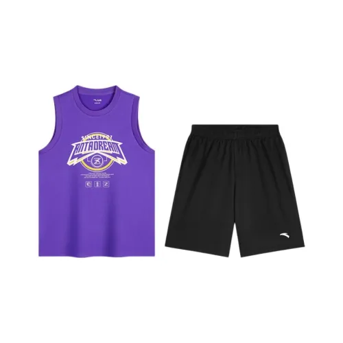 Antakids Детская баскетбольная футболка для детей Dreamy Фиолетовый Dreamy Черный